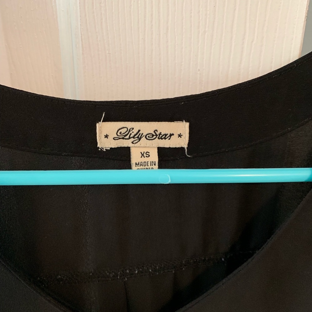 Black sheer top